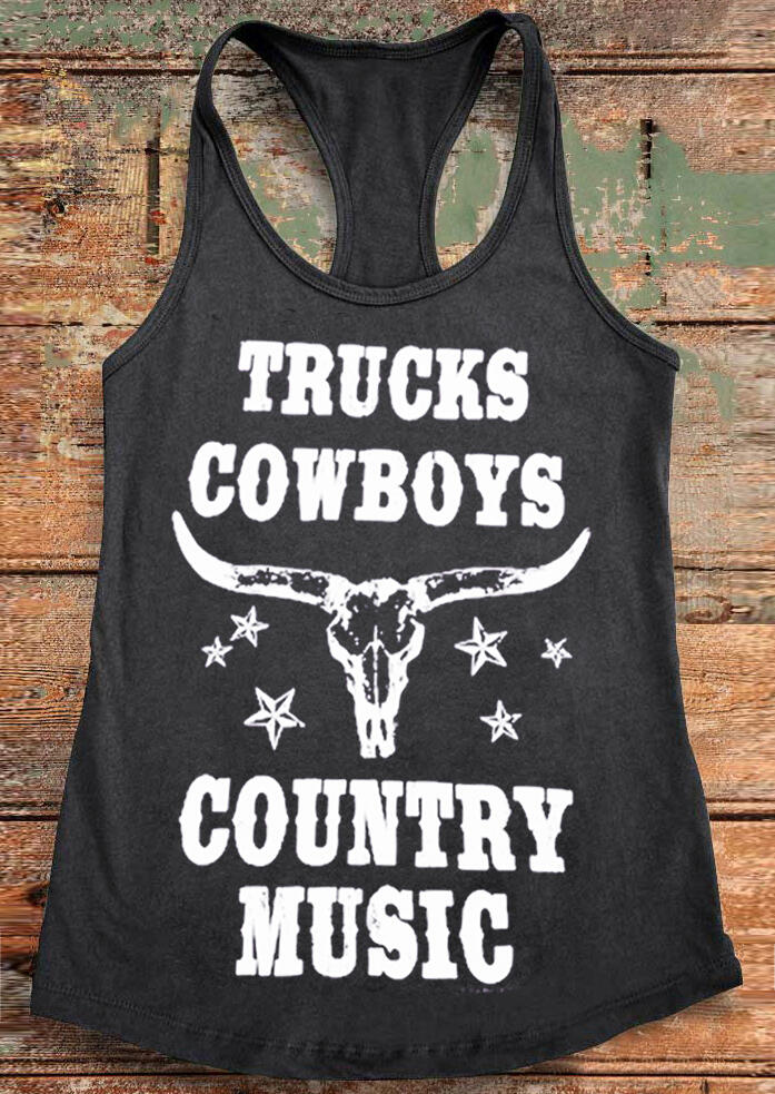 

Trucks Cowboys Country Music Tank, 443025, Dark grey
