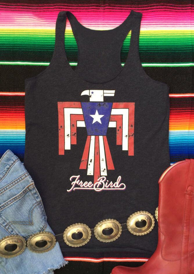 

Tank Tops Free Bird Racerback Tank - Black. Size