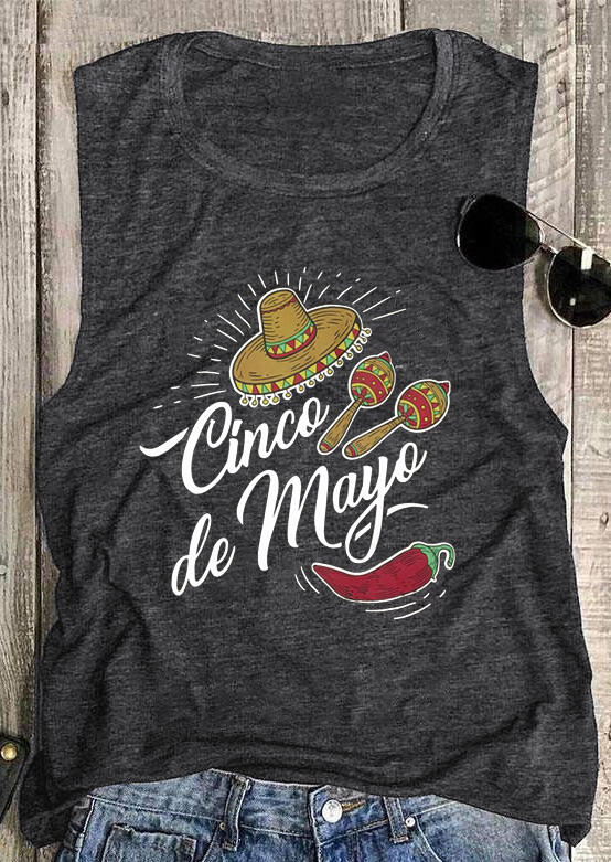 

Cinco De Mayo Tank -Gray, 443763