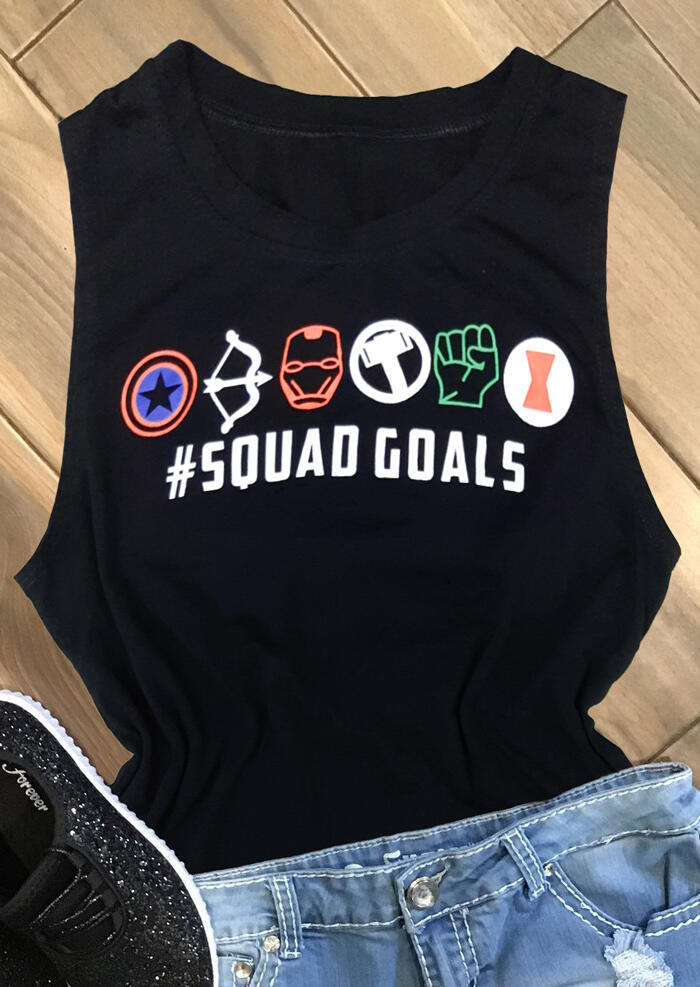

Tank Tops The Avengers Squad Goals Tank - Black. Size