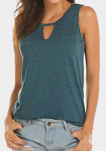 

Solid Hollow Out Tank - Army Green, 444251