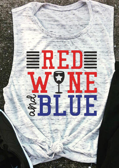 

Red Wine And Blue Tank - Light Grey, 445356