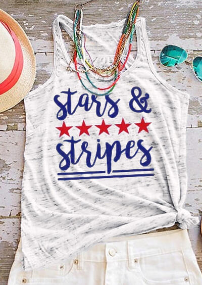 

Tank Tops Stars amp; Stripes Tank - Light Gray. Size: ,XL, Light grey
