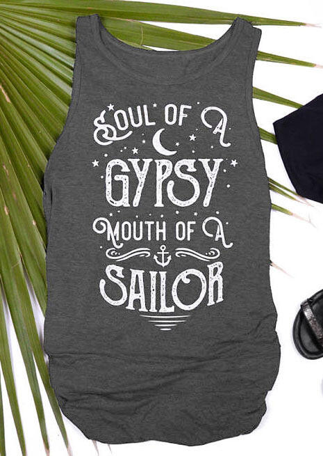 

Soul Of A Gypsy Tank, Dark grey, 139775