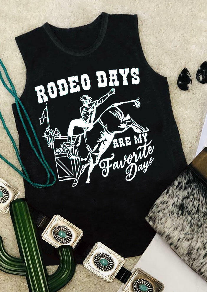 

Rodeo Days Are My Favorite Days Tank - Black, 444666