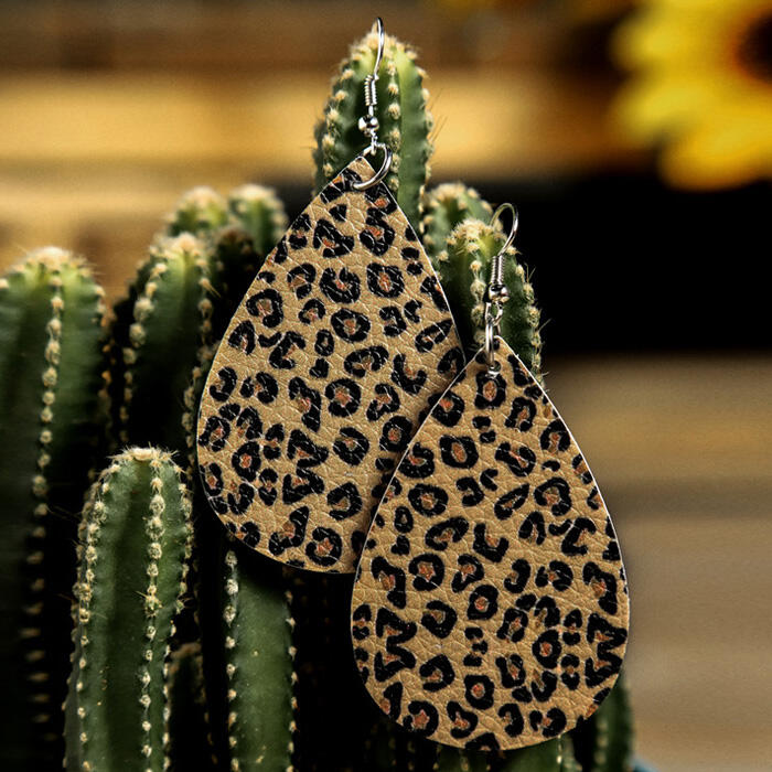 Leopard Pattern Earrings, 446037