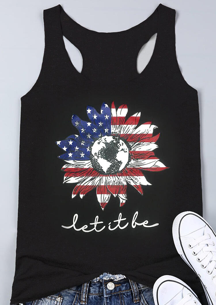 

Flower Let It Be Tank - Black, 446341
