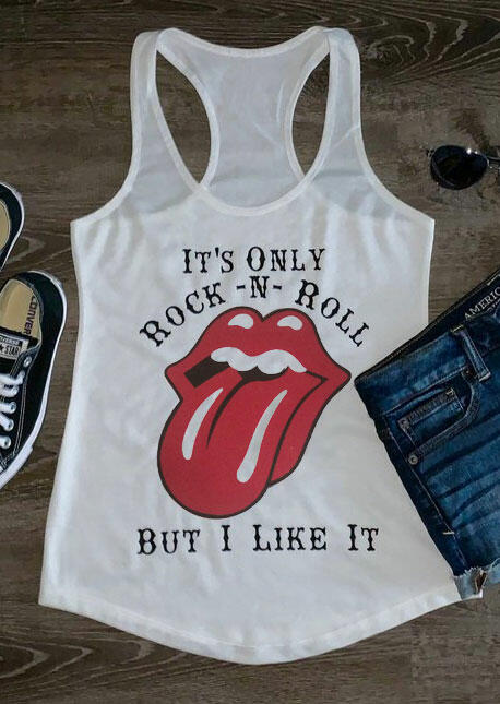 

It' Only Rock N Roll Tank - White, 446613