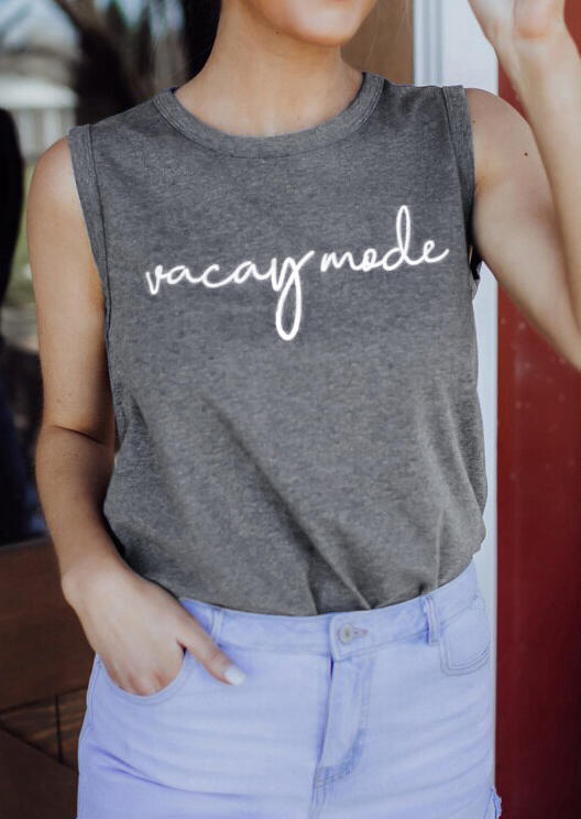 

Vacay Mode Casual Tank - Gray, 446621