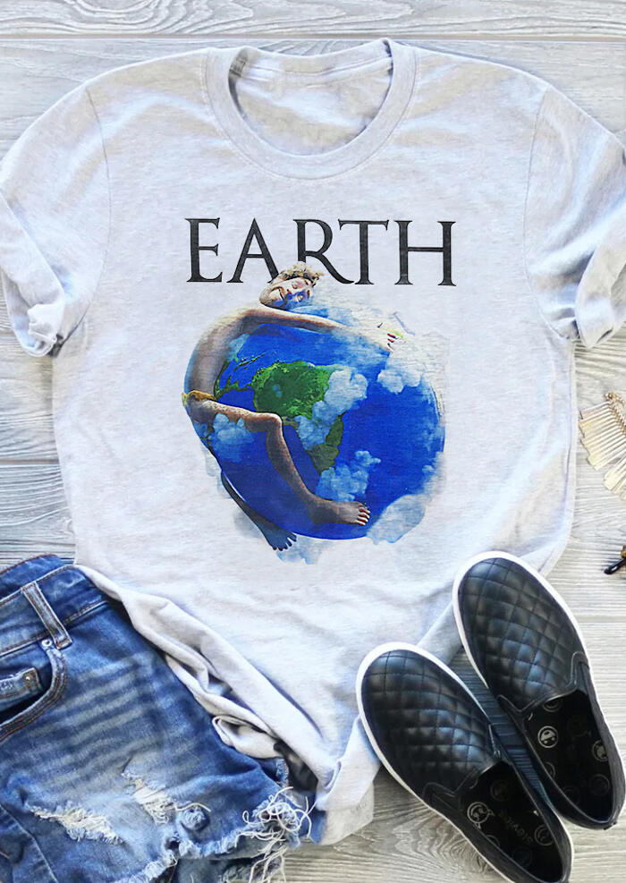 

Earth Lil Dicky T-Shirt Tee - Gray, 446947