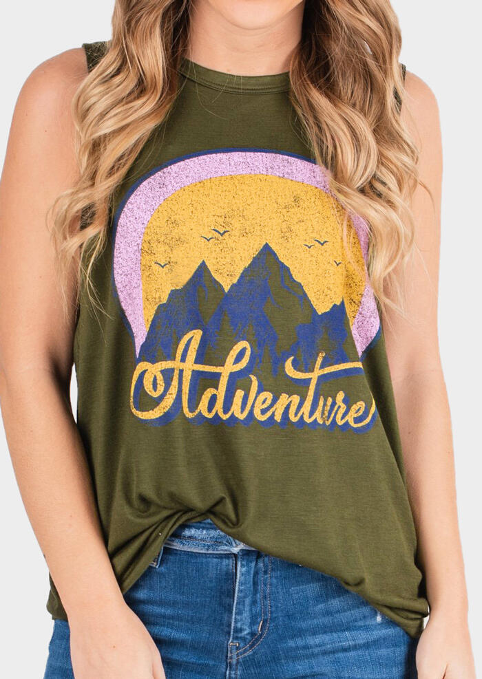 

Tank Tops Adventurer O-Neck Tank - Army Green. Size