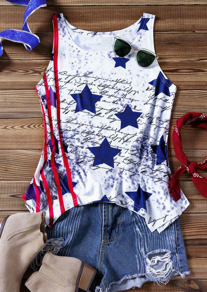 

American Flag Irregular Tank - Multicolor, 446648