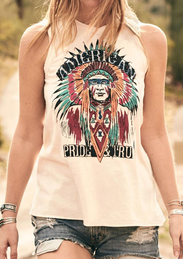 

Tank Tops American Pride amp; True Tank - Apricot. Size