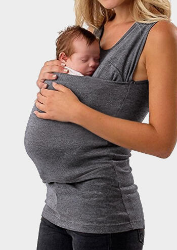 

Tank Tops Multifunction Baby Carrier Tank - Gray. Size