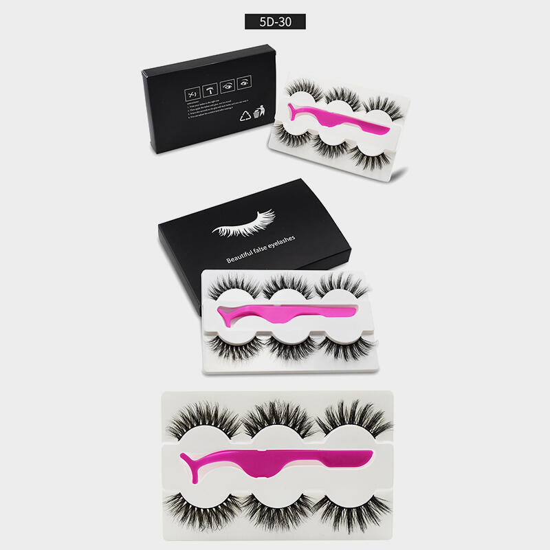 

3Pcs/Set Makeup 5D Natural Long False Eyelashes, #1;#2;#3;#4;#5, 448180