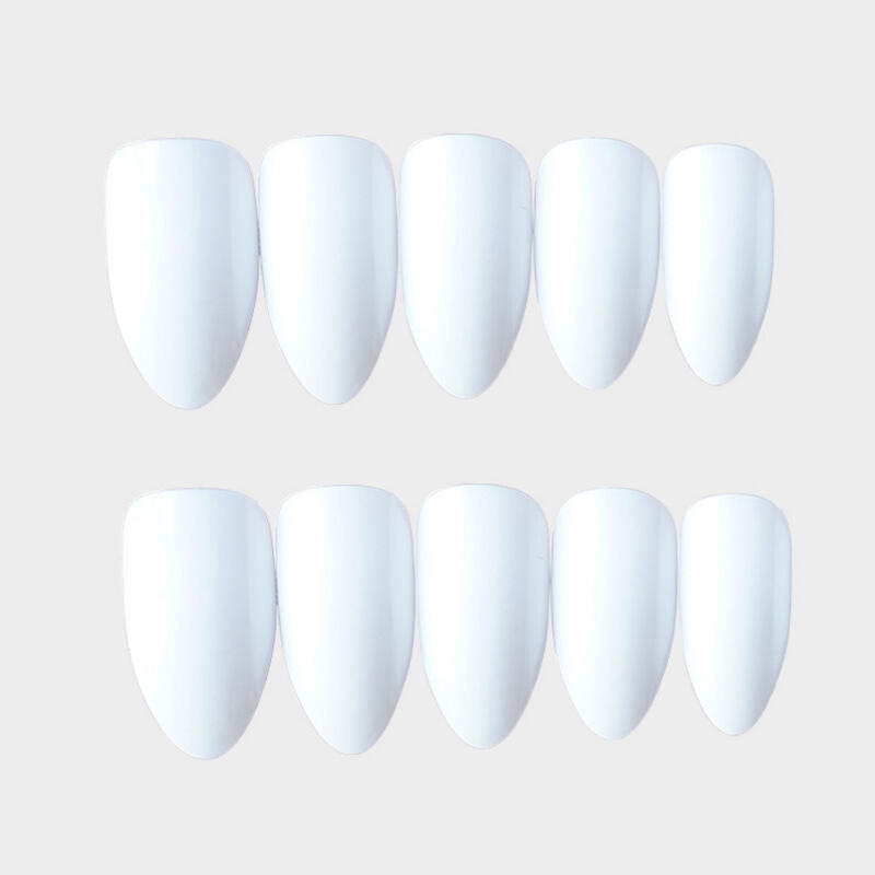 

24Pcs/Set Solid Pointed Toe Detachable Wear Fake Nail Set, 448745, #1;#2;#3;#4