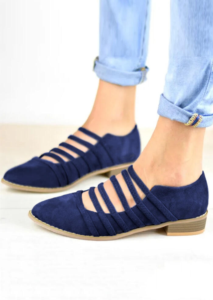 

Flats Hollow Out Pointed Toe Flats - Blue. Size: ,38,39,40,41