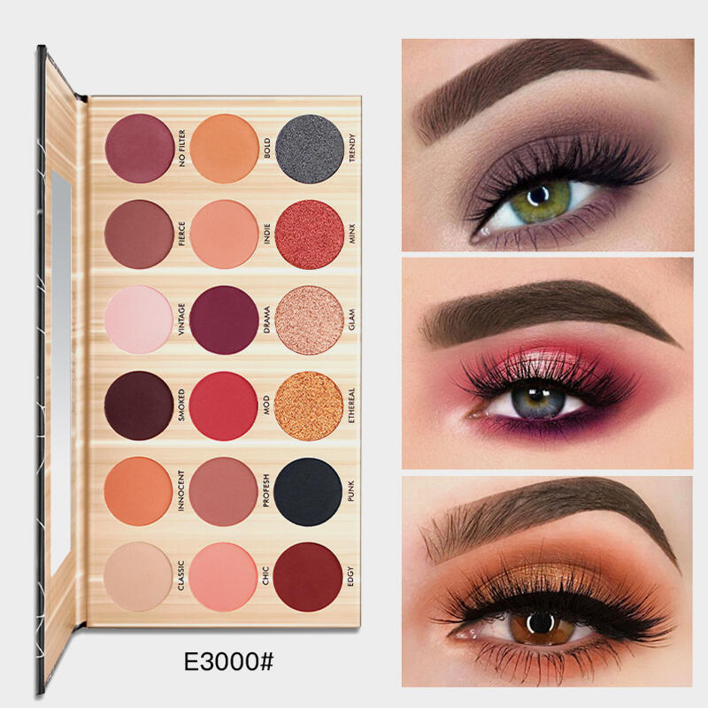 

18 Color Makeup Eye Shadow, 449078, #1;#2;#3