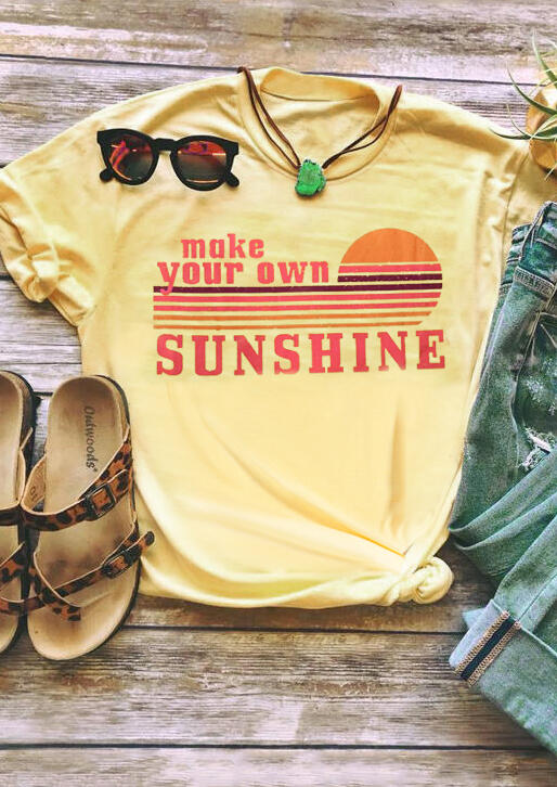 

Make Your Own Sunshine T-Shirt Tee - Yellow, 449550