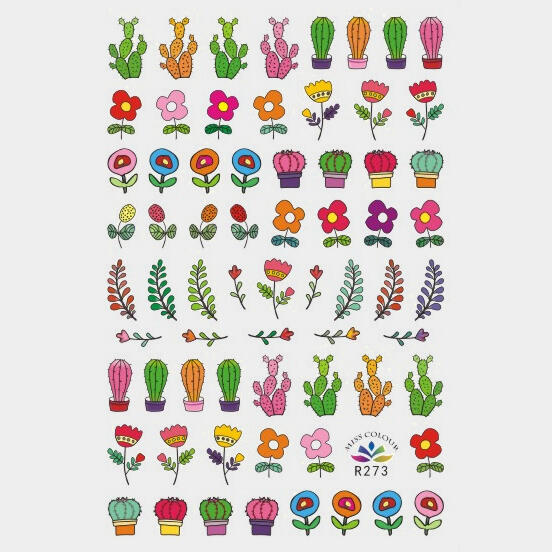 

Health & Beauty 3D Design Self-Adhesive Nail Sticker. Size, #4