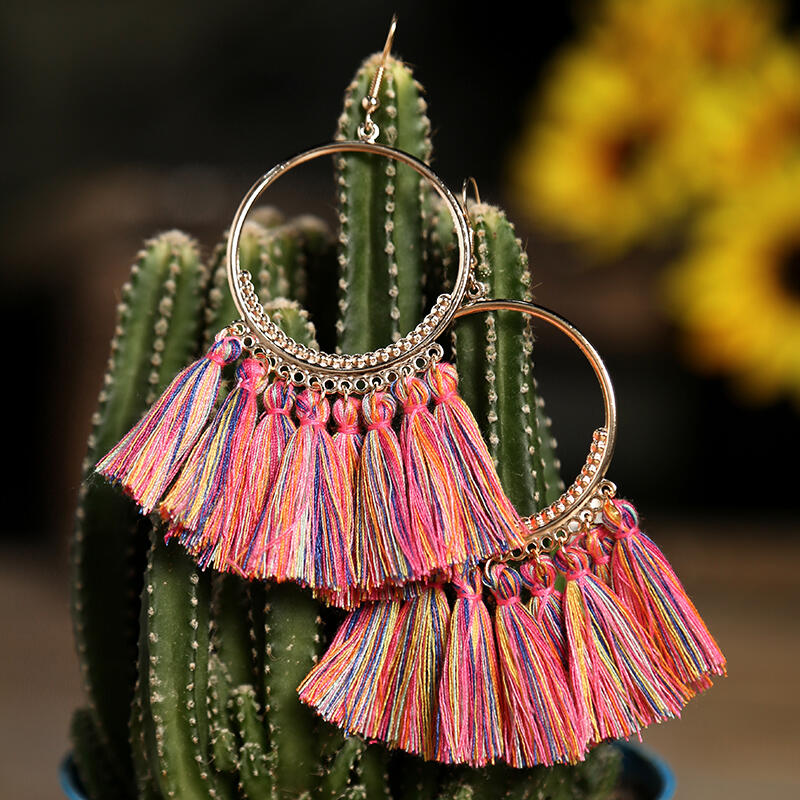 

Women Bohemian Long Tassel Earrings, #1, 451138
