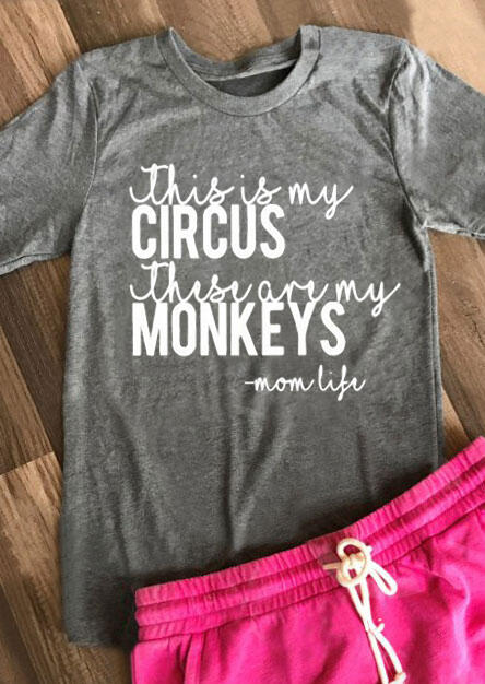 

Circus & Monkeys T-Shirt, Light grey, 122988