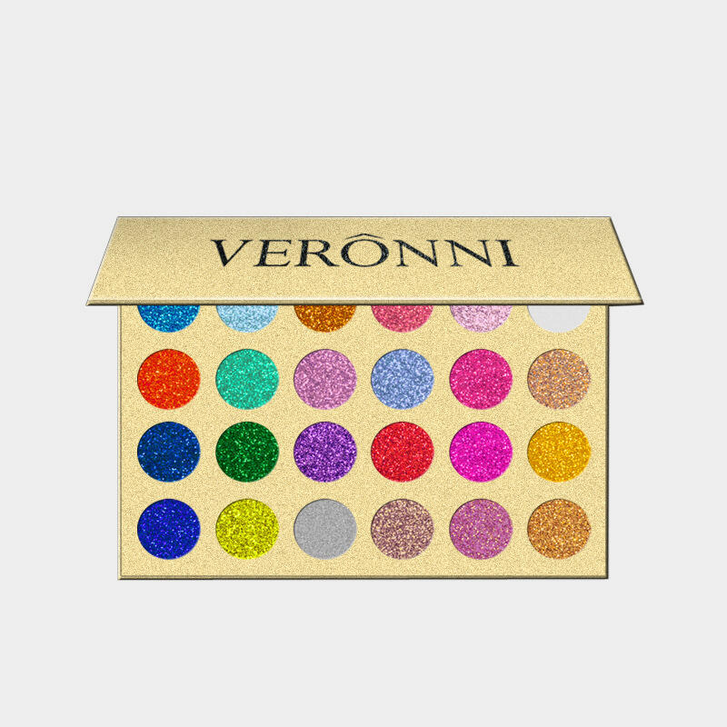 

24 Color Diamond Glitter Eye Shadow Palette, #1, 451537