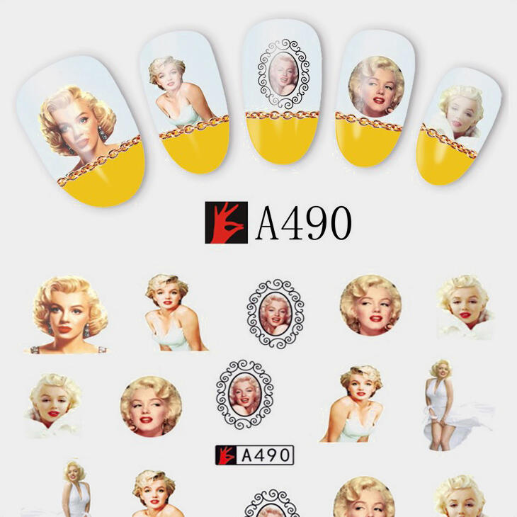 

Health & Beauty Marilyn Monroe Nail Sticker. Size, #2