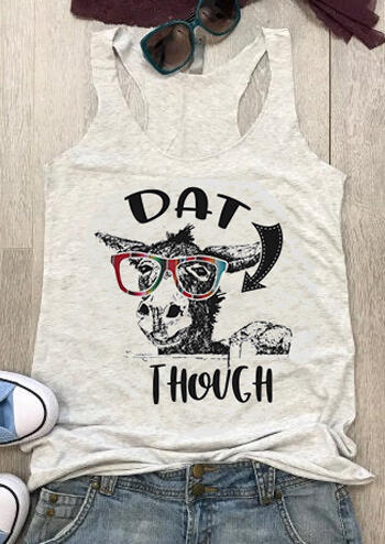 

Dat Though Glasses Donkey Tank - Light Grey, 452100