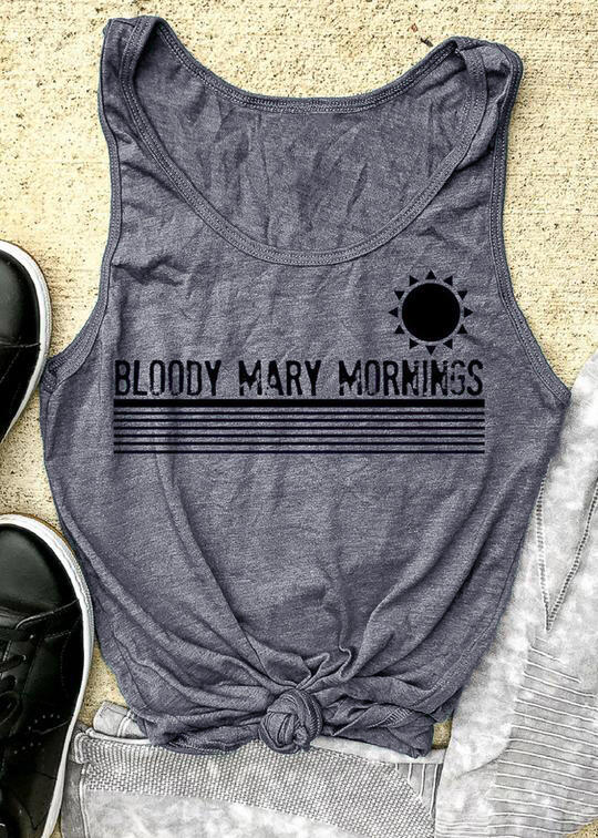 

Bloody Mary Mornings Tank - Gray, 452385
