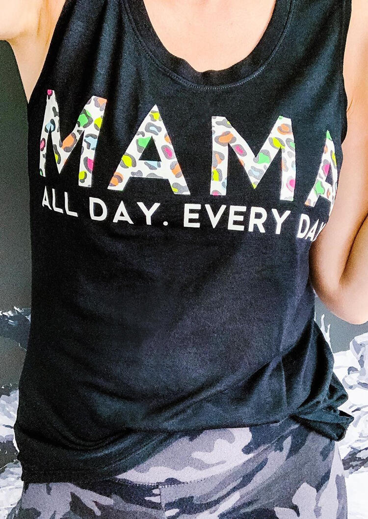 

Mama All Day Every Day Tank - Black, 452414