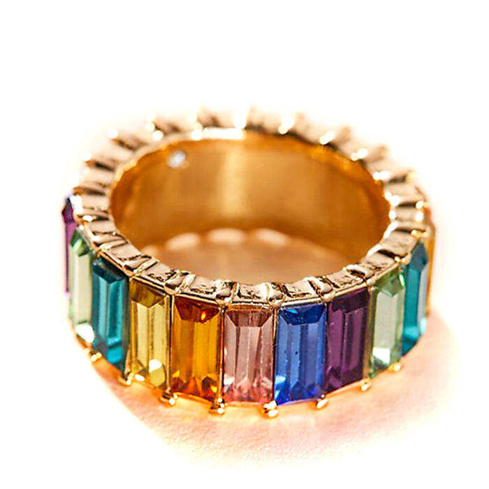 

Alloy Rhinestone Women Ring, White;rose gold;multi-colored, 453008