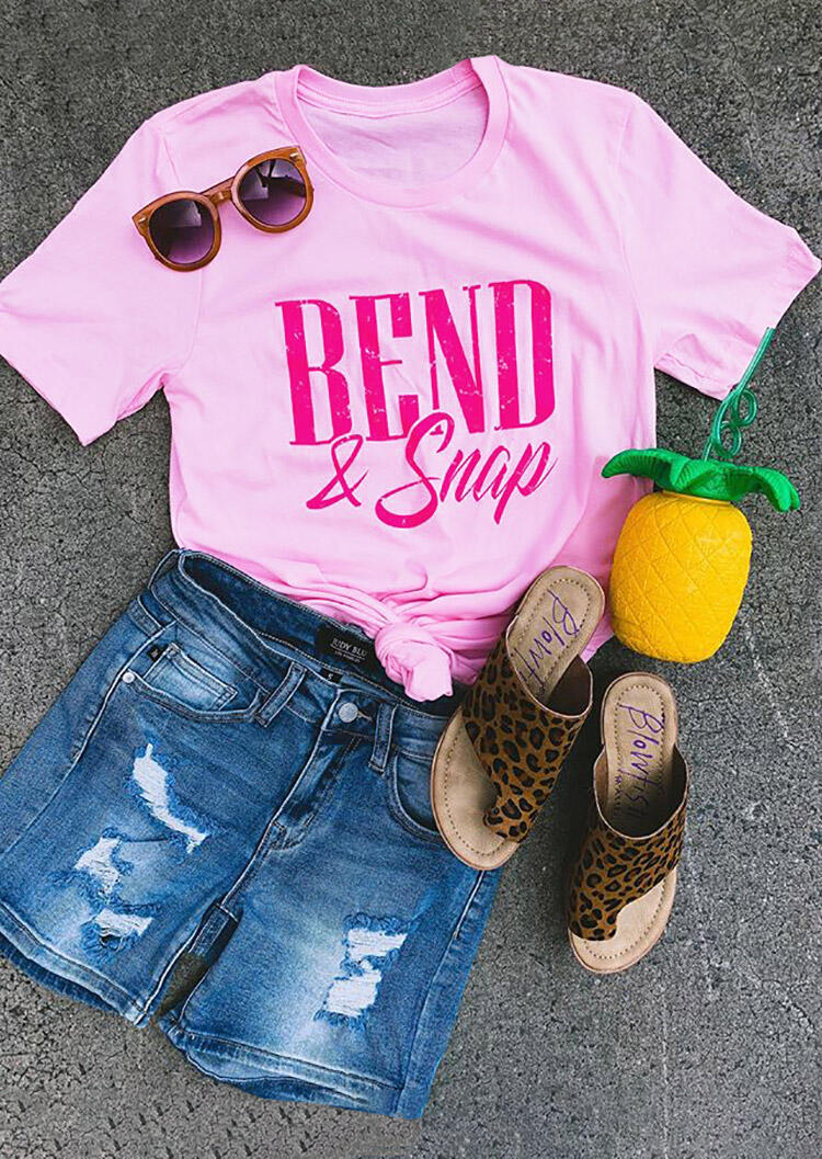 

Tees T-shirts Bend amp; Snap T-Shirt Tee - Pink. Size: ,M,XL
