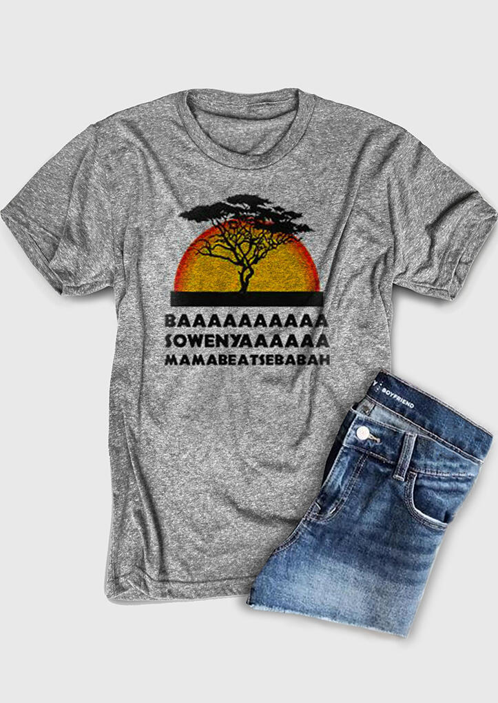 

Basowenya Lion King T-Shirt Tee - Gray, 453238