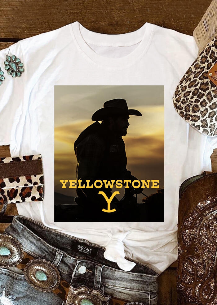 

Yellowstone Rip Wheeler T-Shirt Tee - White, 453391