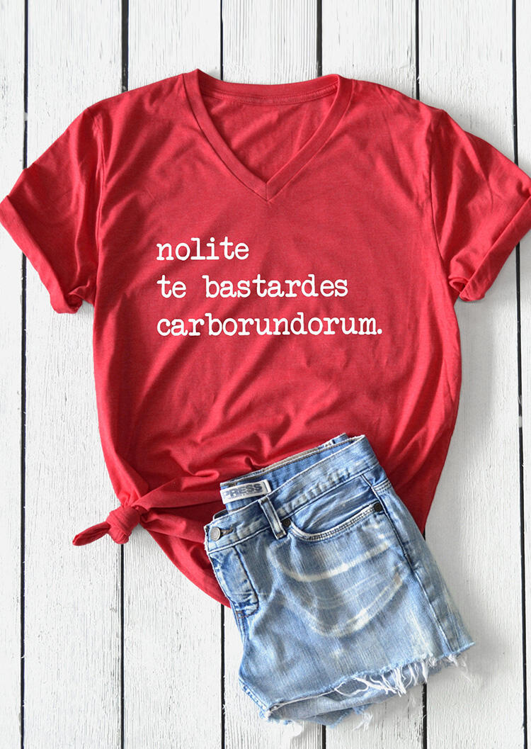 

The Handmaid' Tale Nolite Te Bastardes T-Shirt Tee - Watermelon Red, 453626