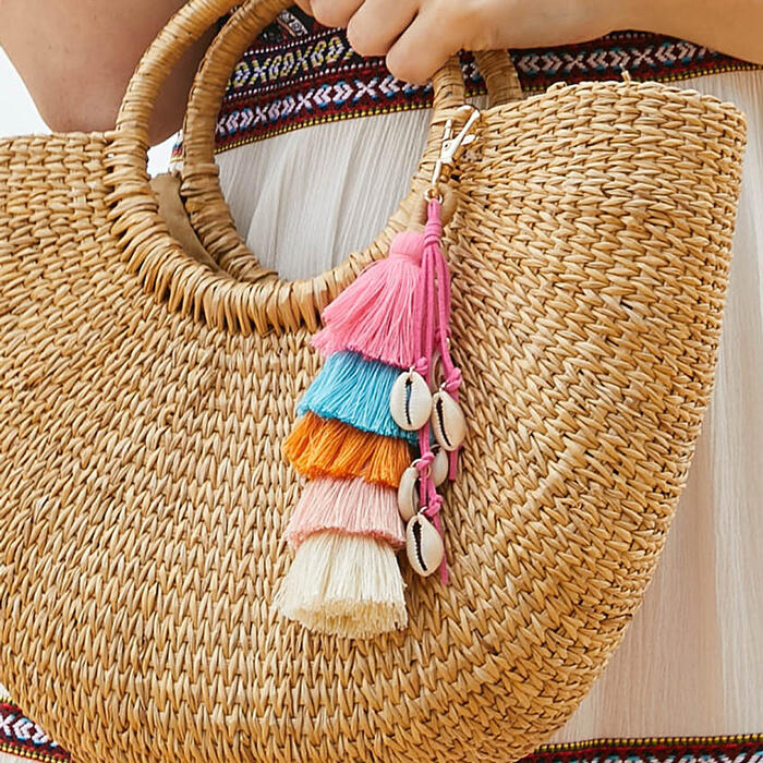 

Decoration Shell Tassel Hang Decoration Keychain. Size, #1