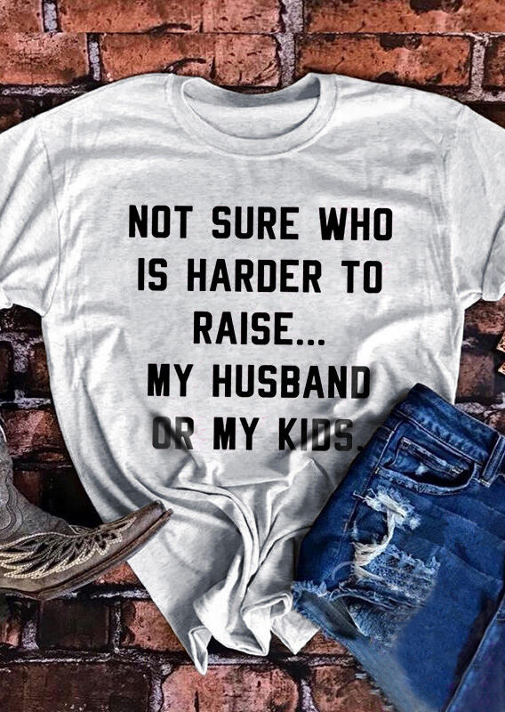 

Not Sure Who T-Shirt Tee - Light Grey, 453878