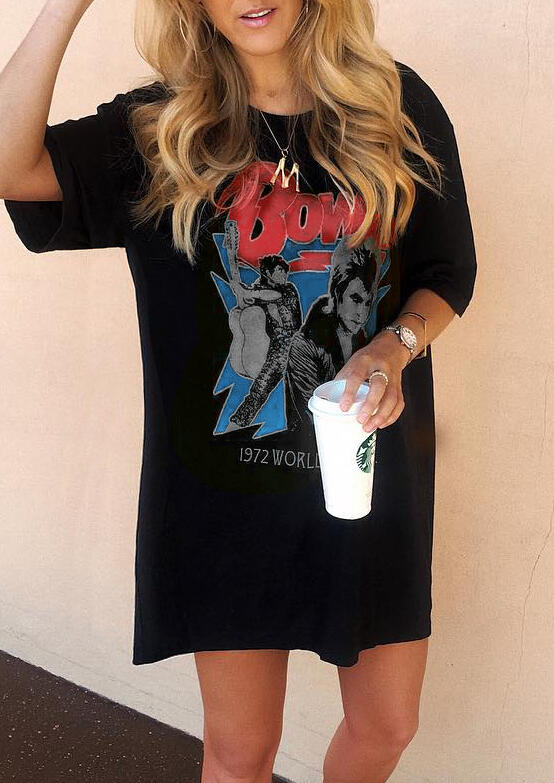 

Casual Dresses 1972 World Tour Casual Dress without Necklace - Black. Size