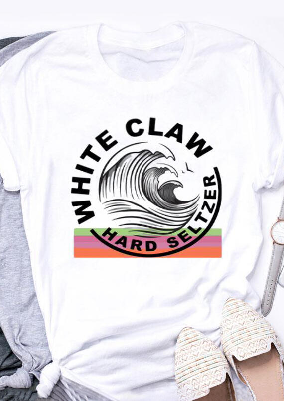 

Tees T-shirts White Claw Hard Seltzer T-Shirt Tee. Size