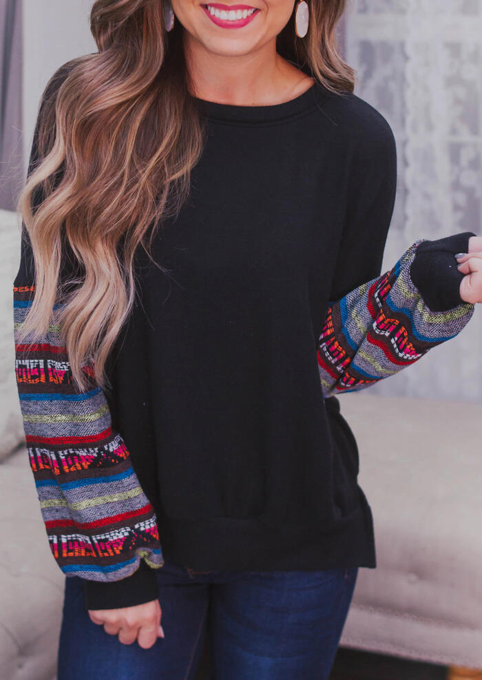 

Hoodies & Sweatshirts Color Block Splicing Long Sleeve Sweatshirt - Black. Size