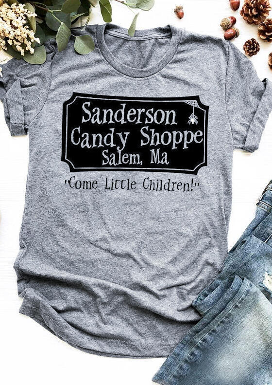 

Sanderson Candy Shoppe T-Shirt Tee - Gray, 454312