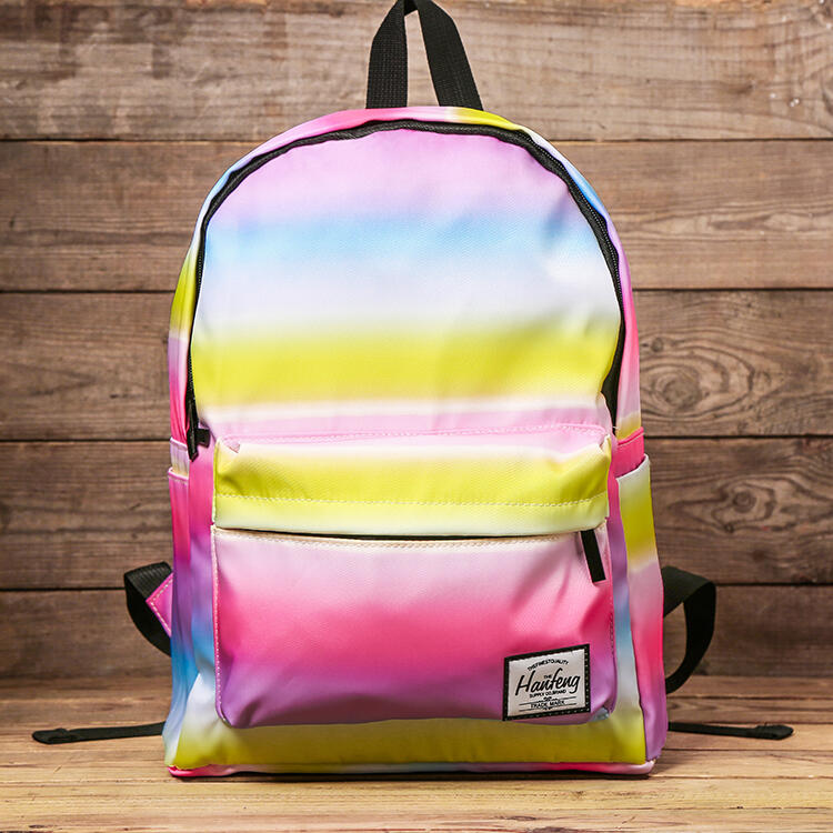 

Bags Tie-Dyed Waterproof Canvas Backpack. Size, Yellow