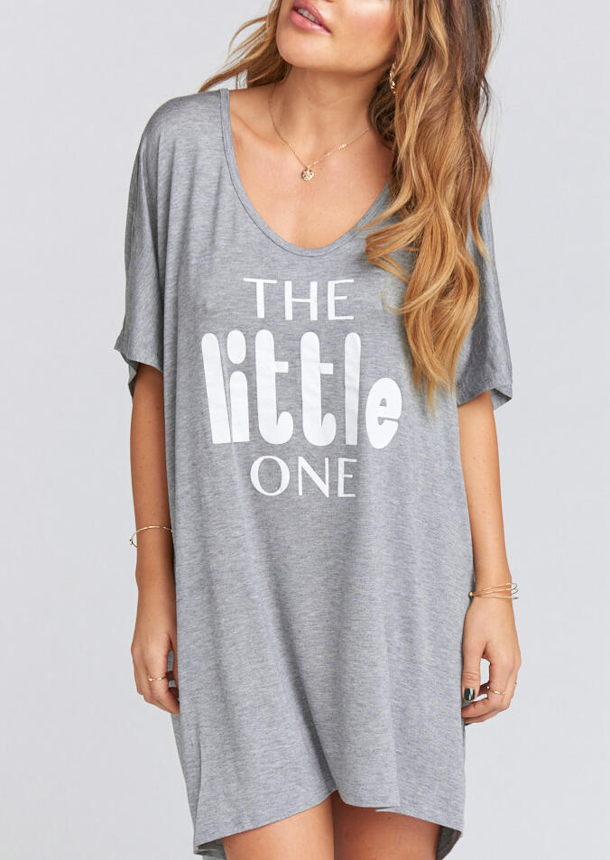 The Little One Mini Dress without Necklace – Light Grey