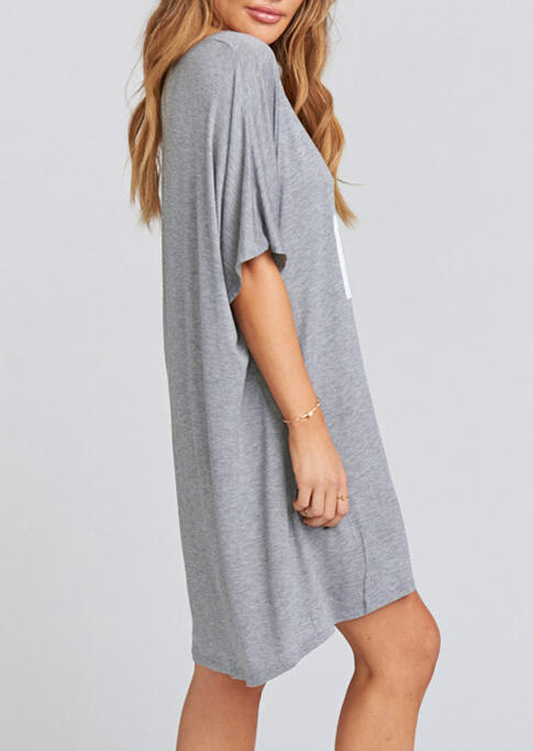 

Mini Dresses The Little One Mini Dress without Necklace in Light Grey. Size