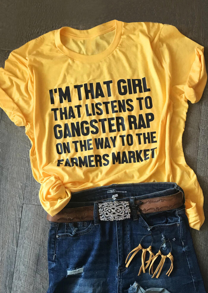 

On The Way To The Farmers Market T-Shirt Tee - Yellow, 454572