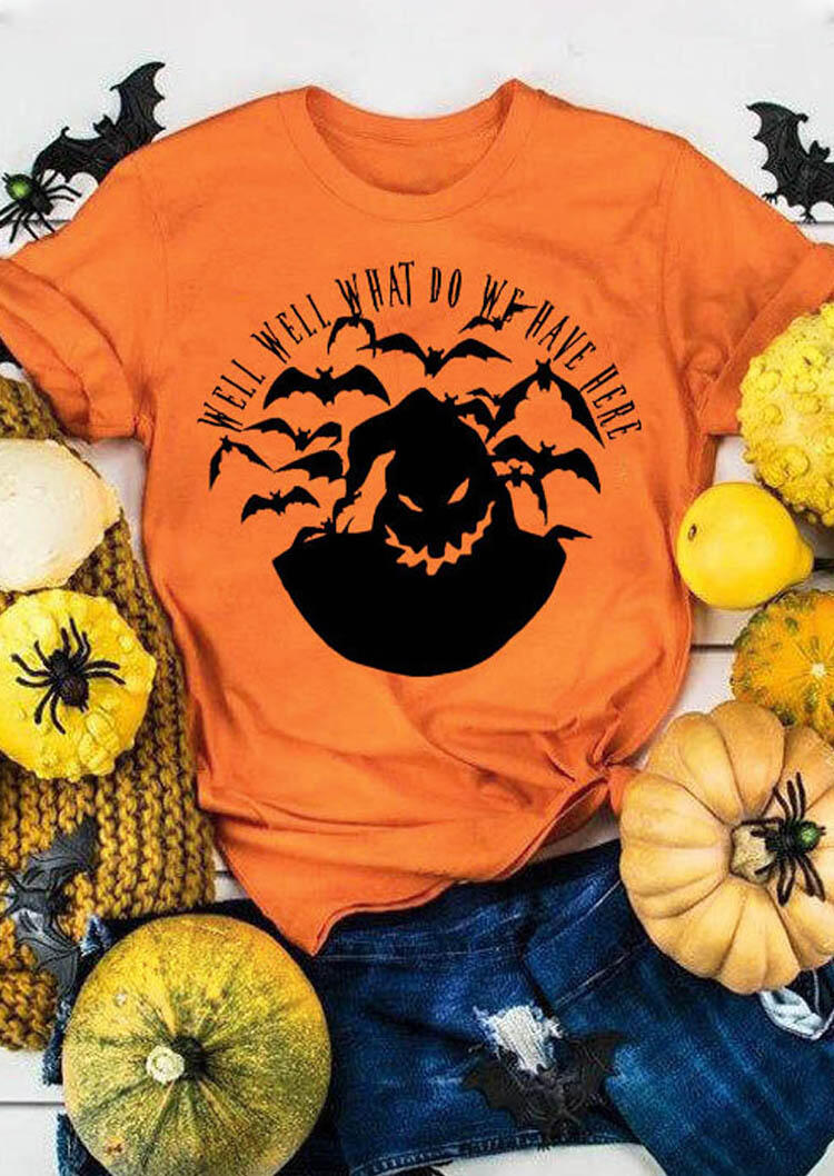 

Halloween Well Well What Do We Have Here T-Shirt Tee - Orange, 454630