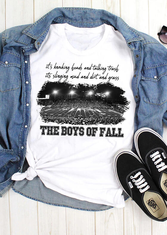 

Tees T-shirts The Boys Of Fall T-Shirt Tee - White. Size: S,M,,XL