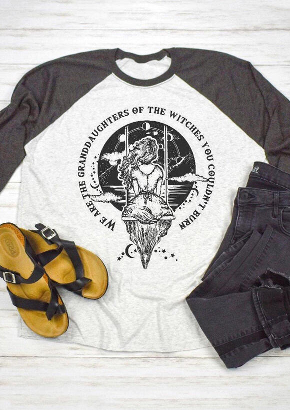 

Tees T-shirts We Are The Granddaughters Of The Witches T-Shirt Tee - Light Grey. Size