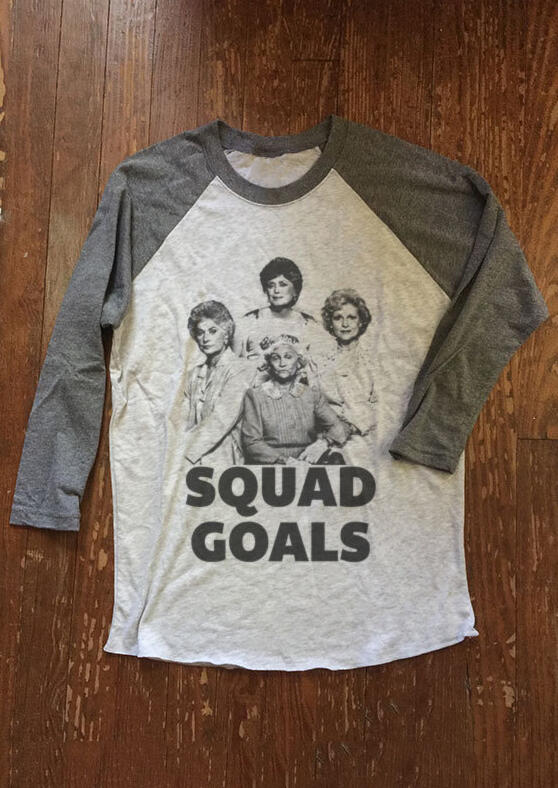 

Golden Girls Squad Goals T-Shirt Tee - Gray, 454902